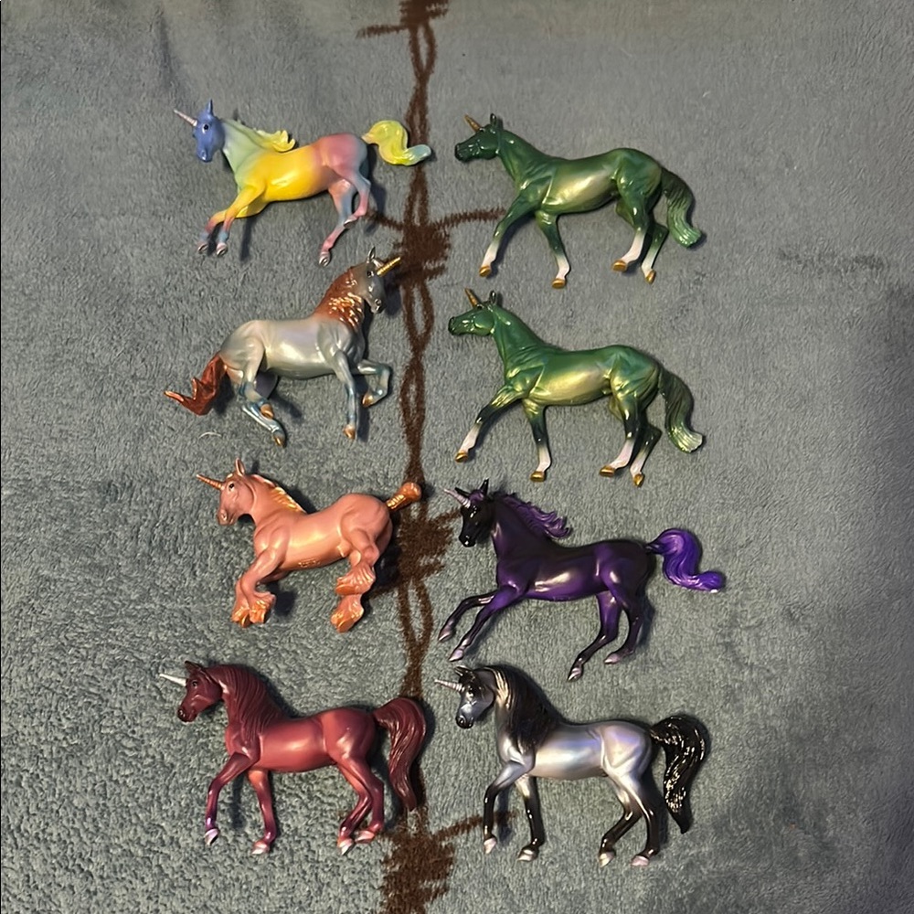 Colorful Unicorn Toy Set
